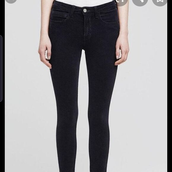 L'Agence Margot skinny high rise crop charcoal cor - Picture 1 of 6